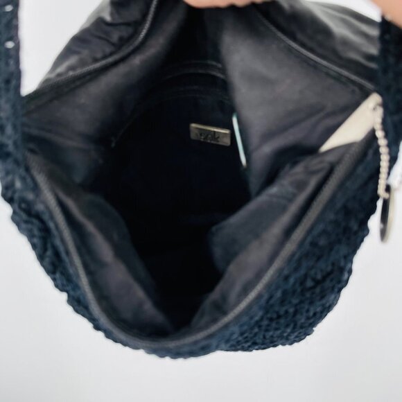 The Sak Women's Crochet Shoulder Bag Flap Top Hippie Boho Beach Travel - Picture 4 of 10